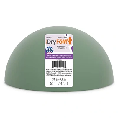 Image de FloraCraft Demi Boule en Mousse sèche 15,2 x 7,6 cm, 7,1 14,7 cm