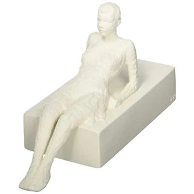 Image de Kähler L&#039;Attentif H13 cm Sculptures de caractère Surface Non émaillée, Blanc