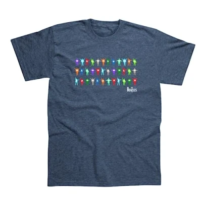 Image de Spike Leisurewear T shirt sous licence officielle The Beatles 100 % coton avec motif Classic Help sur le devant Disponible en tailles S, M, L, XL et XXL Gris Small