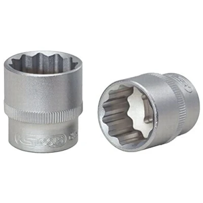 Image de KS TOOLS 917.4817 Clé à douille DIN 3120, ISO 1174, 3124, 2725 1 Acier chrome vanadium dodécagonal