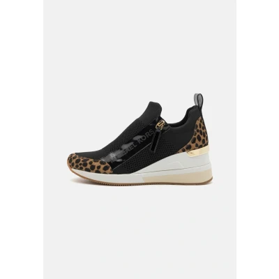 Image de Michael Kors Willis Wedge Trainer Baskets basses husk/multicoloured, Femme, Taille: 41, Husk/multi coloured Textile