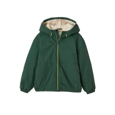 Image de VERTBAUDET Coupe Vent à Capuche doublé Sherpa garçon Kaki 14A