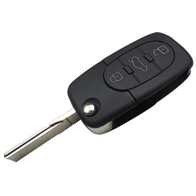 Image de Coque Clé pour Audi A3 S3 A4 S4 A2 A6 S6 RS6 A8 TT 3 Boutons Plip télécommande avec Lame Phonillico®