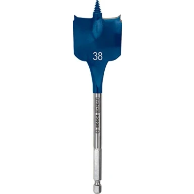 Image de Bosch Accessories Professional 1x Forets plats Expert SelfCut Speed (pour Bois résineux, Panneau aggloméré, Ø 38,00 mm, Accessoires Perceuse à percussion) Longueur 152 mm