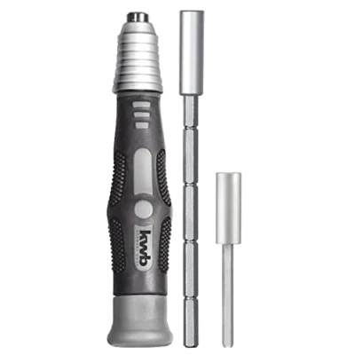 Image de kwb Porte embouts micro set de 3 pièces, y compris 2x rallonges pour 4 mm et à queue C 6.3 avec support magnétique