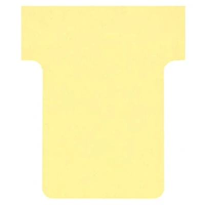 Image de Nobo, Lot de 100 fiches T pour planning, Indice 1,5, Jaune, 2001504
