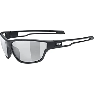 Image de uvex sportstyle 806 V lunettes extérieures pour hommes et femmes à teinte variable anti buée black matt/smoke one size