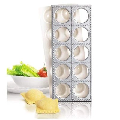Image de Pasta Party N7893 Plaque à Ravioli et Poussoir Forme Carré Grand