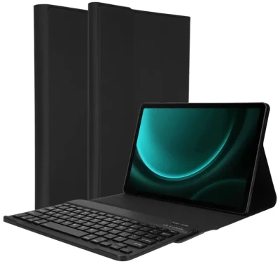 Image de QWERTY Bluetooth Keyboard Bookcase Samsung Galaxy Tab S9 FE ACCEZZ®