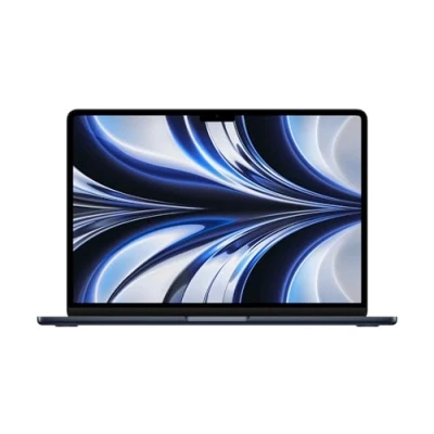 Image de 2022 Apple MacBook Air avec M2 chip (13 pouces, 16Go RAM, 256Go SSD Stockage) (QWERTY English) Minuit (Reconditionné)