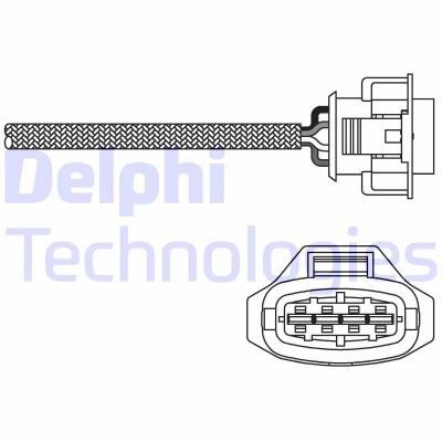 Image de DELPHI ES10792 12B1 Sonde lambda planaire, chauffé FIAT: Stilo 3/5 portes