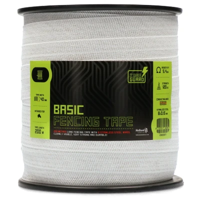 Image de Ruban de clôture ZoneGuard 40 mm Basic Wit 200 m