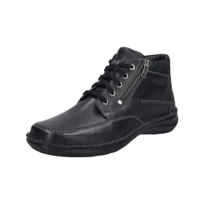 Image de Josef Seibel Bottines à lacets pour homme New Anvers 84, largeur K (extra large), semelle intérieure amovible, Noir , 48 EU X Large