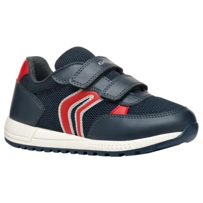 Image de Geox J ALBEN Boy C Basket, Navy/Red, 31 EU
