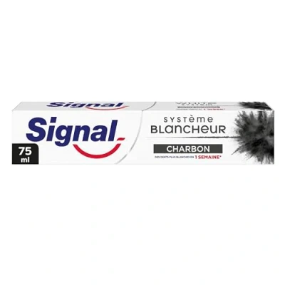 Image de Signal Dentifrice Blancheur Charbon Actif, naturelle, Nettoie et Purifie, élimine les tâches 75ml