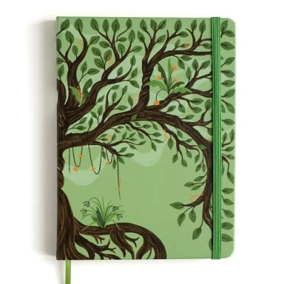Image de Rileys &amp; Co Carnet de Notes arbre vie 240 Pages Blanches, Dessins A5 en Papier Ivoire (21 x 14,8 cm), Voyage pour Hommes et Femmes, Idéal Amoureux Créativité