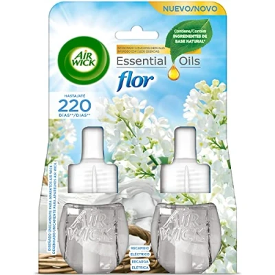 Image de Recharge pour diffuseur électrique Air Wick Duplo Flor 2 x 19 ml Multicolore