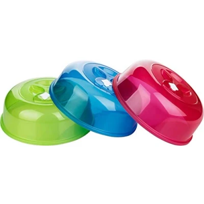 Image de Kigima couvercles à Micro Ondes XL Lot de 3 avec des Trous d&#039;aération en Couleurs différentes