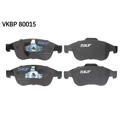 Image de SKF VKBP 80015 Jeu de plaquettes frein non préparé pour indicateur d&#039;usure RENAULT: GRAND SCENIC 3, Clio V 3/5 portes, Fluence, DACIA: Duster II