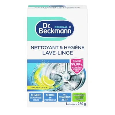 Image de Dr. Beckmann Nettoyant &amp; Hygiène Lave Linge Désinfecte et élimine durablement les mauvaises odeurs 250g (lot de 1)