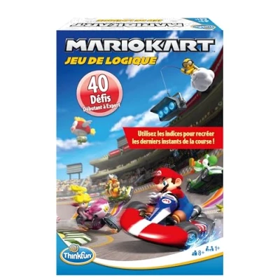 Image de Ravensburger Jeux de logique Thinkfun Mario Kart 40 défis 1 Joueur à partir 8 Ans Version Voyage 76606 française