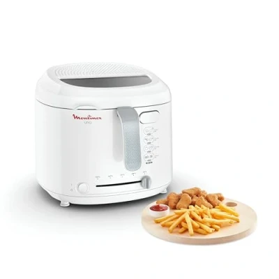 Image de MOULINEX Uno Friteuse électrique, 1 kg, 4 personnes, Compacte, Position d’égouttage pour diminuer la quantité d’huile AF203110