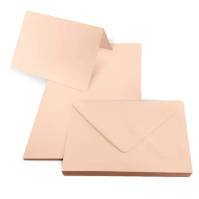 Image de Netuno 25 cartes vierges avec enveloppes B6 saumon + Rainbow set de pliables et décoratives colorées pour invitations vouex anniversaire