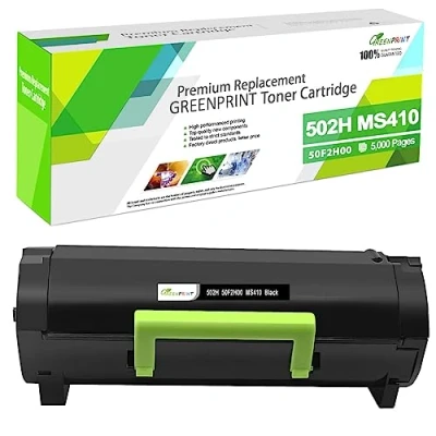 Image de GREENPRINT 502H 50F2H00 Cartouche de Toner Compatible 5000 Pages Haute Capacité pour MS410d MS410dn MS415dn MS510 MS510dn MS315dn MS310d MS310dn MS312dn MS610de MS610dn MS610dte MS610dtn Imprimante