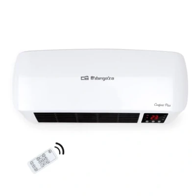 Image de Orbegozo SP 6000 Chauffage pour salle de bains Split programmable avec télécommande, 2000 W, 2 niveaux puissance et mode ventilateur, blanc