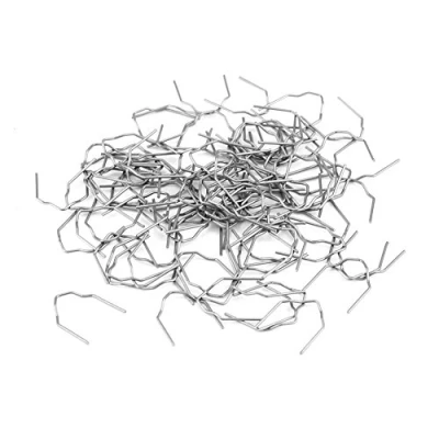 Image de 100pcs Agrafes de Soudure, Keenso Kit Réparation 3 Types d&#039;Outil d&#039;Agrafes à Souder Automatique Pare chocs 0.8mm Pré coupés Disponibles(&quot;V&quot;)
