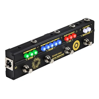 Image de SONICAKE Pédale multi effets basse Préampli Compresseur Boost Fuzz Octave Boom Ave avec FX Loop