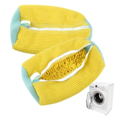 Image de STFYUG Sac Chaussure Machine a Laver, Lavage Chaussures à Chaussures, Nettoyage Chaussure, Nettoie Les Dans la Laver en Profondeur et en(2yellow)
