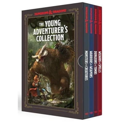Image de The Young Adventurer&#039;s Collection Box Set 1 [Dungeons &amp; Dragons 4 Books]: Monsters Creatures, Warriors Weapons, Dungeons Tombs, and Wizards Spells