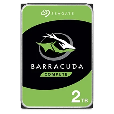 Image de Seagate BarraCuda, 2 To, Disque dur interne HDD 3,5&quot; SATA 6 Gbit/s 7 200 tr/min, 256 Mo de mémoire cache, pour PC bureau , Ouverture facile (ST2000DMZ08)