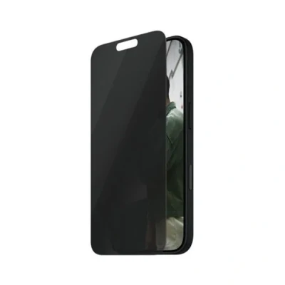 Image de Protection d&#039;Écran PANZER GLASS iPhone 16 Oléophobe Filtre de Confidentialité Noir Transparent