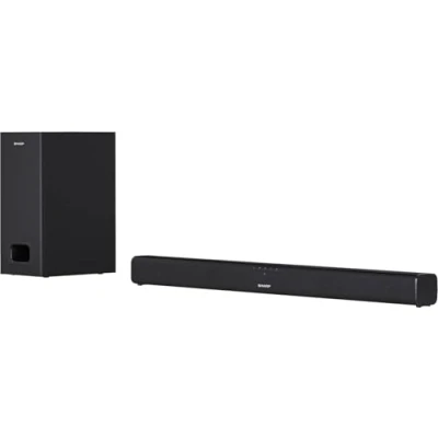 Image de Sharp HT SBW 110 Système Barre de Son 2.1 Slim, 80 cm Noir