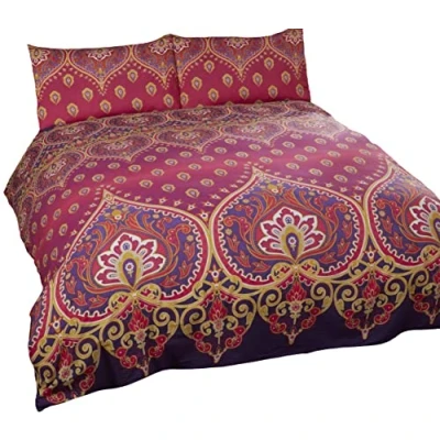 Image de Rapport Ensemble Housse de Couette Asha, Rubis, Simple