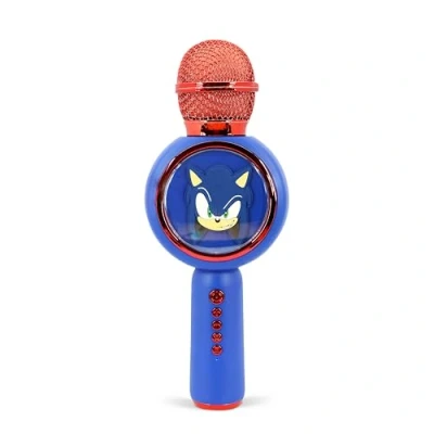 Image de OTL Technologies Microphone karaoké Sonic The Hedgehog avec Haut Parleur sans Fil et lumières LED