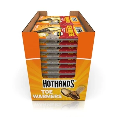 Image de HotHands Lot de 40 Paires Chauffe Orteils durables, inodores, activés par l&#039;air, jusqu&#039;à 8 Heures Chaleur