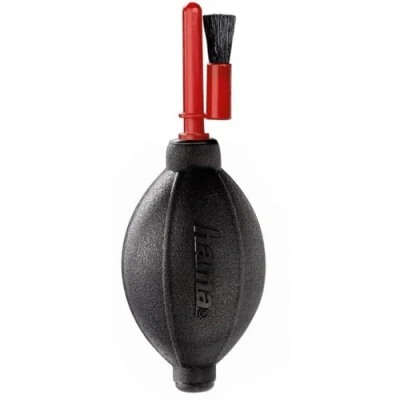 Image de Soufflet Hama Ex Brush 55 Souffleur d&#039;air avec brosse pour nettoyage objectifs et oculaires Noir