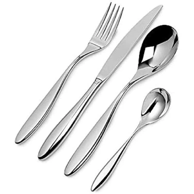 Image de A di Alessi Mami Ménagères en acier inoxydable 18/10 Set de 4 pièces, Argenté