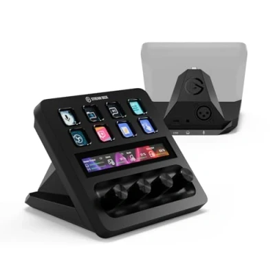 Image de Elgato Stream Deck + XLR Mixeur Audio et contrôleur, Interface vers USB pour Micro à l&#039;arrière, Compatible avec Tout Les podcasts, Streaming, molettes Touches LCD, PC/Mac