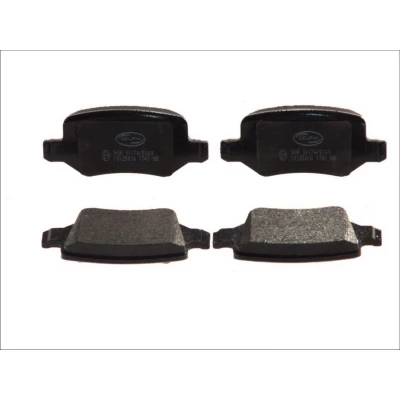 Image de DELPHI LP1741 Jeu de plaquettes frein non préparé pour indicateur d&#039;usure avec tôle anti bruit accessoires MERCEDES BENZ: Classe B, A