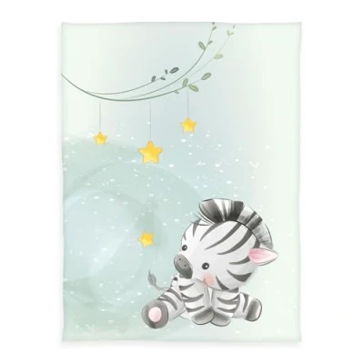 Image de Herding babybest Couverture Zebra en microfibre, 75x100 cm, 100% polyester