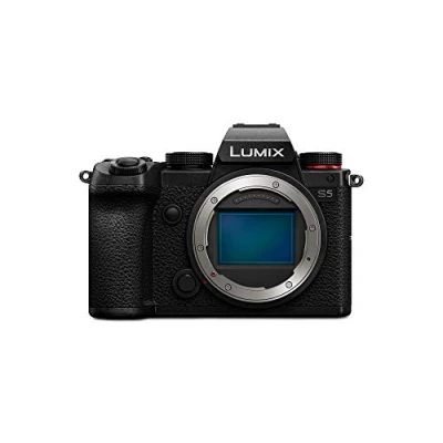 Image de Panasonic Lumix S5 Appareil Photo Hybride Plein Format (24MP, Vidéo 4K 4:2:2 10bit, Double Stabilisation, V Log, Anamorphique, Compact, Tropicalisé) Version Française