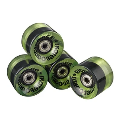 Image de Ridge Skateboards Cruiser Ensemble de roues Skateboard Transparent Vert 5,9 cm