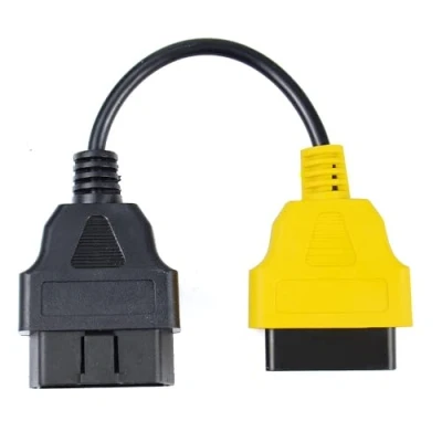 Image de Alchiauto Multi Scan OBDII ECU Yellow A3 Adaptateur Diagnostic Cable Fit for Fiat ECUScan