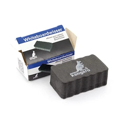 Image de Kangaro K N12WBWM Mini effaceur magnétique pour tableau blanc 33 x 57 22 mm Noir