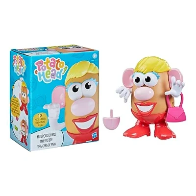Image de Potato Head, jouet Madame Patate classique pour enfants avec 12 pièces créer des personnages rigolos, dès 2 ans