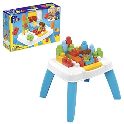 Image de Mega Bloks Coffret de construction Table Avalanche avec 2 fonctions avalanche, 23 blocs géants et 1 figurine, Jouet d&#039;Éveil, Dès an, HHM99